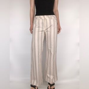 BCBG MAXAZRIA Striped Straight Leg Trouser Pant